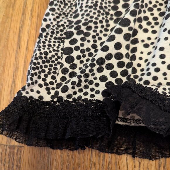 Women's Medium Bamboo Traders Chemise Black and White Animal Print Night Gown - Picture 6 of 7